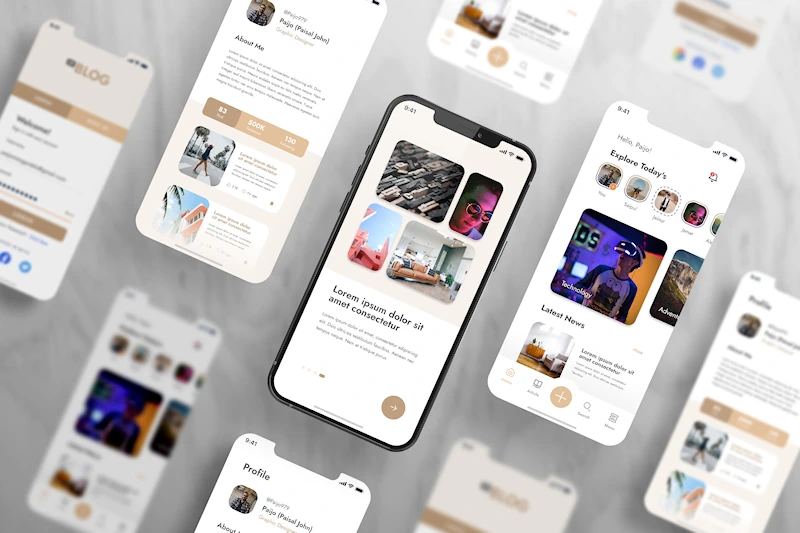 Mobile phone UX and UI design